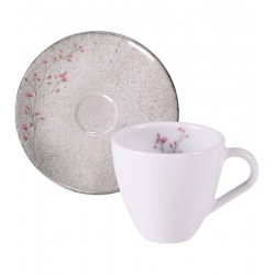 Xícara Para Café 95ml Floralis Porcelana Tramontina